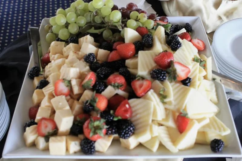 Chef-prepared platter aboard the Atlantis